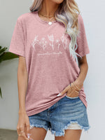 Graphic Round Neck Short Sleeve Tee