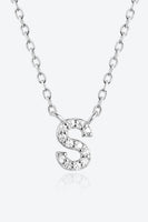 Q To U Zircon 925 Sterling Silver Necklace