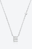 A To F Zircon 925 Sterling Silver Necklace