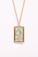 Tarot Card Pendant Stainless Steel Necklace