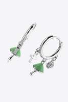 925 Sterling Silver Multi-Charm Drop Earrings