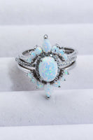 925 Sterling Silver Opal Ring