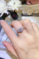 Adored 1 Carat Moissanite 925 Sterling Silver Heart Ring