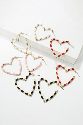 Heart Shape Dangle Earrings