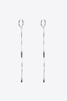 925 Sterling Silver Long Snake Chain Earrings