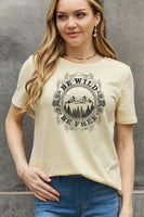 Simply Love Full Size BE WILD BE FREE Graphic Cotton T-Shirt