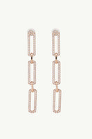 Rhinestone Chunky Chain Drop Earrings