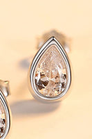 Zircon Teardrop 925 Sterling Silver Stud Earrings