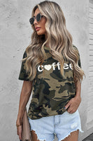 Coffee Graphic Camo Tee