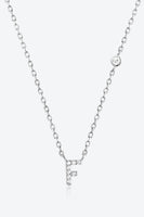 A To F Zircon 925 Sterling Silver Necklace