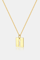 Cutout Rectangle Pendant Necklace