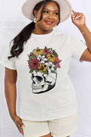 Simply Love Full Size Skull Graphic Cotton Tee