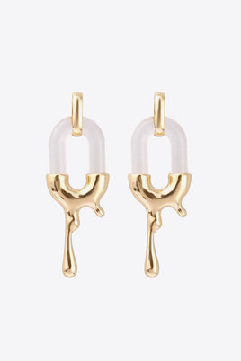 Contrast Zinc Alloy Earrings