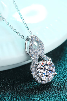 1 Carat Moissanite Pendant Necklace