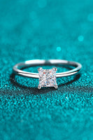 925 Sterling Silver Moissanite Solitaire Ring