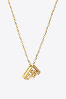 A to J Letter Pendant Nekclace