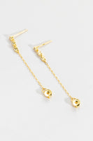 Zircon 925 Sterling Silver Chain Earrings