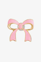 Bow-Shaped Zinc Alloy Earrings