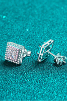 Moissanite Square Stud Earrings