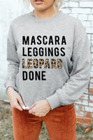 Casual Weekend Letter Graphic Sweatshirt