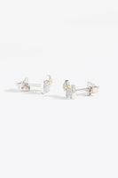 Puppy Zircon 925 Sterling Silver Stud Earrings