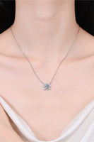 Moissanite Rhodium-Plated Necklace