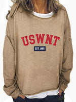 USWNT Round Neck Long Sleeve Sweatshirt